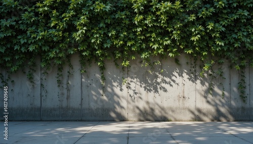Wallpaper Mural Lush green ivy climbing wall urban environment nature photography natural light close-up viewpoint serenity in concrete jungle Torontodigital.ca