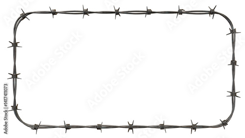 barbed wire frame