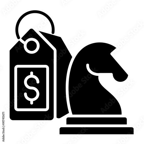 Pricing Strategy  Icon Element For Design	