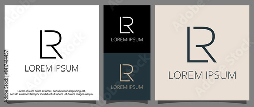 Fotografie Letter L and R logo template
