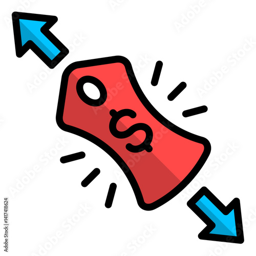 Price Elasticity  Icon Element For Design	