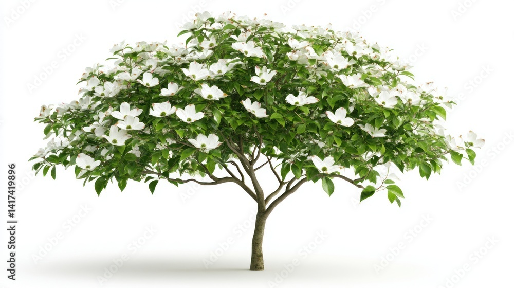 Obraz premium Flowering tree, lush, springtime