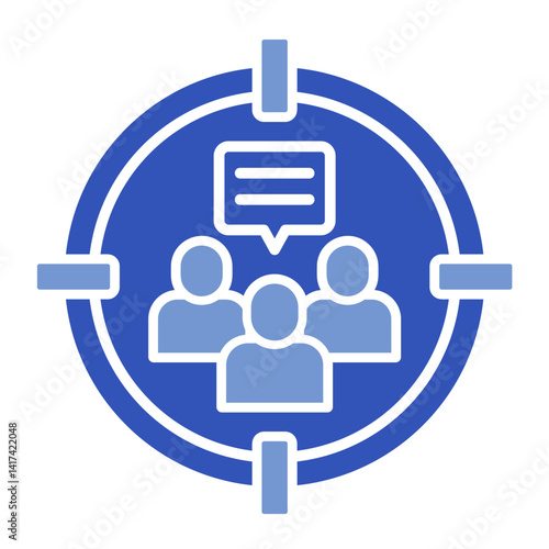 Focus Groups  Icon Element For Design	