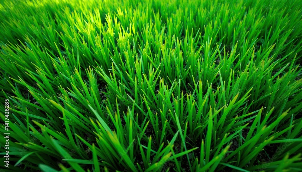 Dense, vibrant green grass seen from directly overhead Perfect for backgrounds , top view, texture, field Dense, vibrant green grass seen from directly overhead Perfect for backgrounds , top view, texture, field
