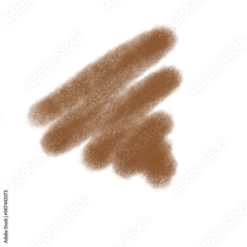 fur cap isolated on white