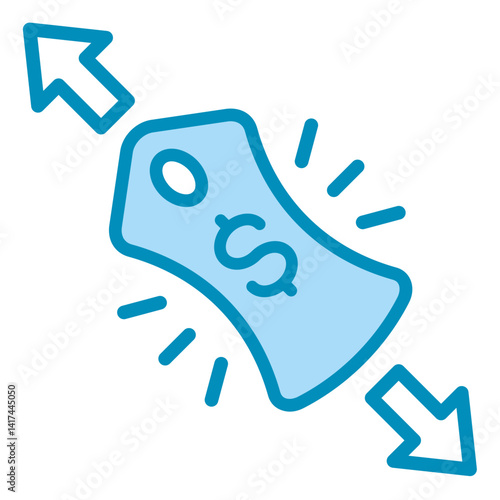 Price Elasticity  Icon Element For Design	