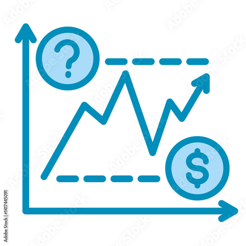 Demand Forecasting  Icon Element For Design	