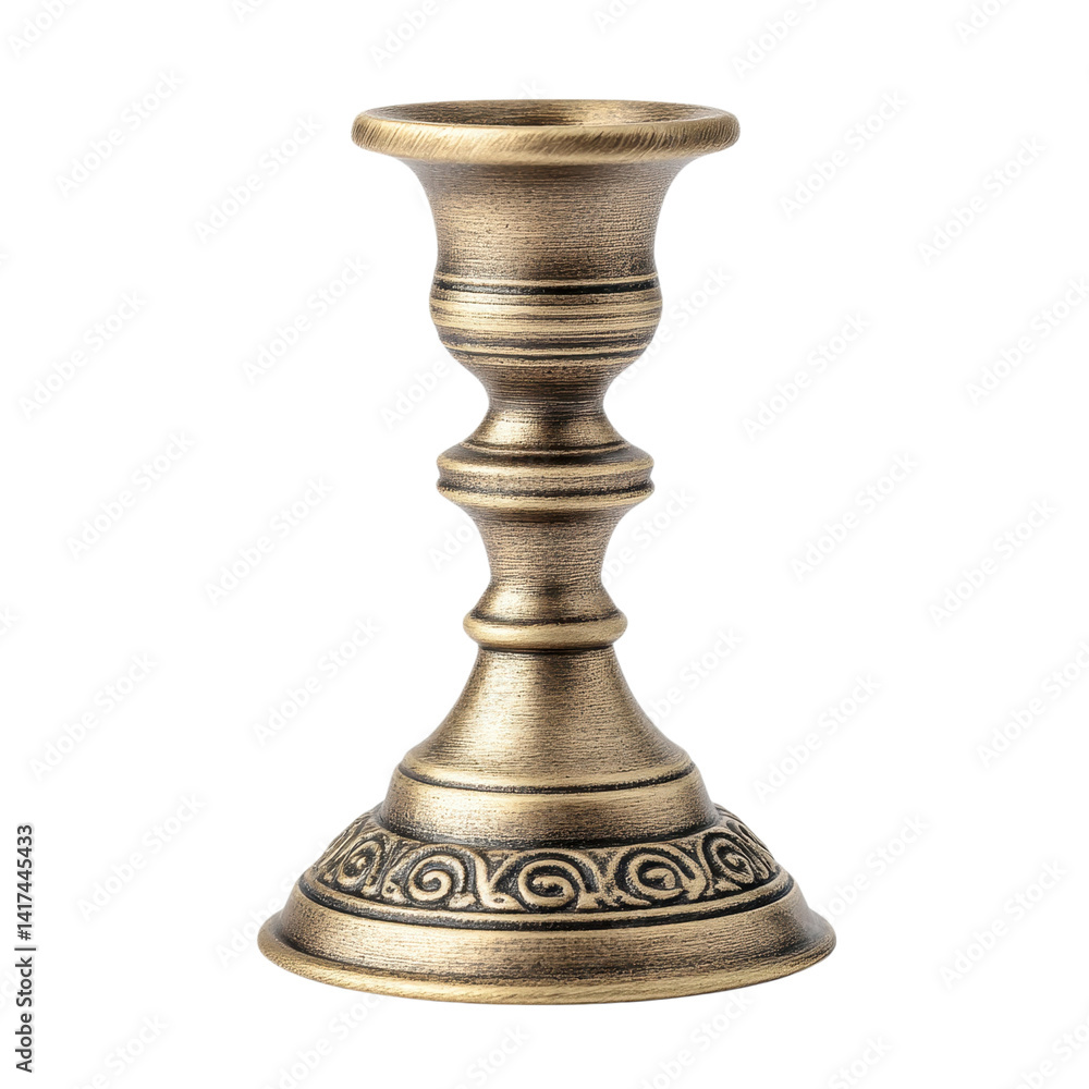 Elegant bronze candlestick holder with intricate design. Perfect for adding a touch of vintage charm to any space. Elegant bronze candlestick holder with intricate design. Perfect for adding a touch of vintage charm to any space.