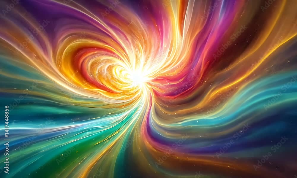 Abstract Swirling Light Show with Vibrant Colorful Space Galaxy Abstract Swirling Light Show with Vibrant Colorful Space Galaxy