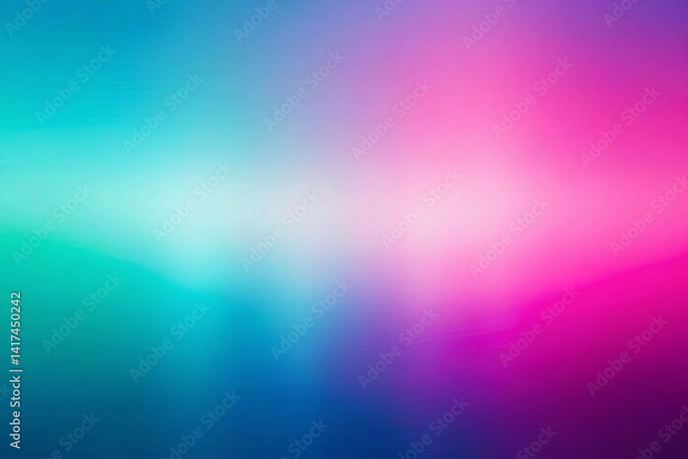Fototapeta premium Magenta to cyan with a soft glass blur overlay