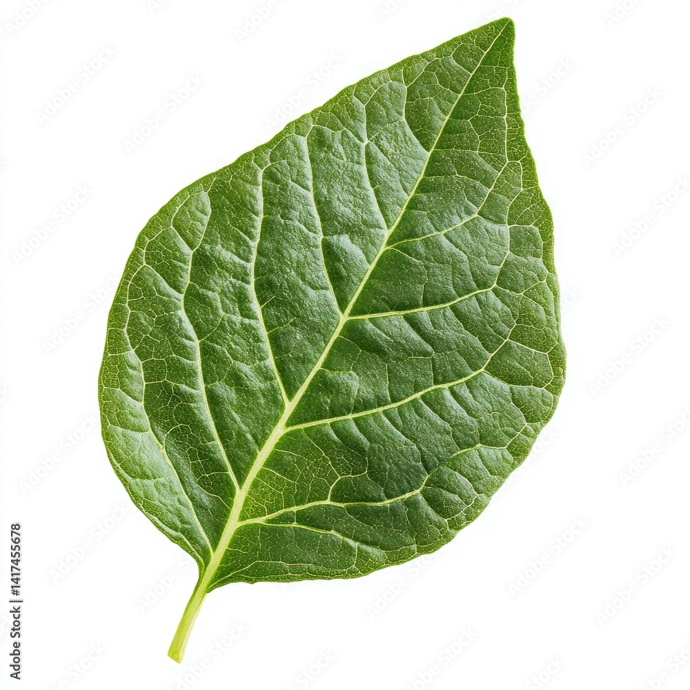 Obraz premium Single Green Leaf Close-up