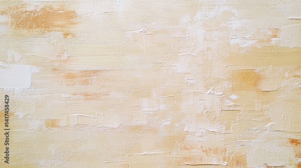 Fototapeta premium An abstract image featuring textured beige paint, creating a neutral and artistic visual.
