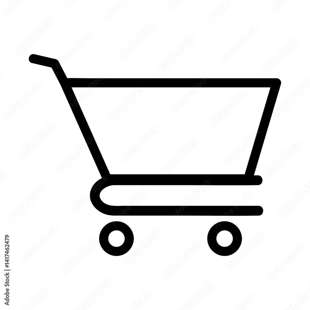 trolie icon black color with outline style trolie icon black color with outline style