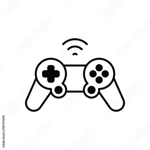 Remote Control vector icon stock illustration