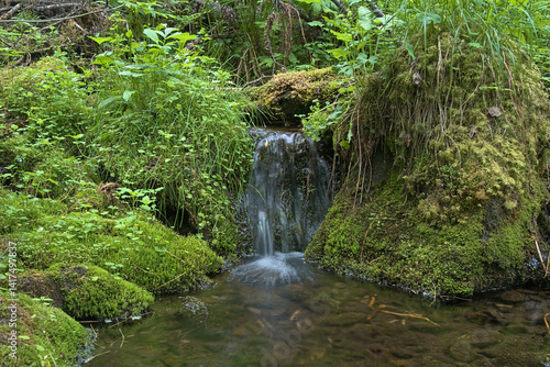 Obraz na płótnie Northern Ural Mountains, Russia. Headwater of Katayka river in the Konzhakovskiy Mountain Ring. w salonie