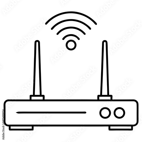 Wi fi router vector