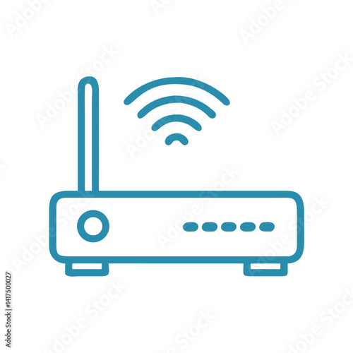 Wi fi router vector