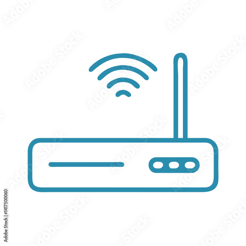 Wi fi router vector