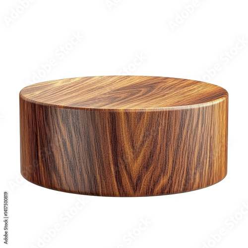 Fototapeta Naklejka Na Ścianę i Meble -  Wooden Display Podium isolated on PNG transparent background, cut out