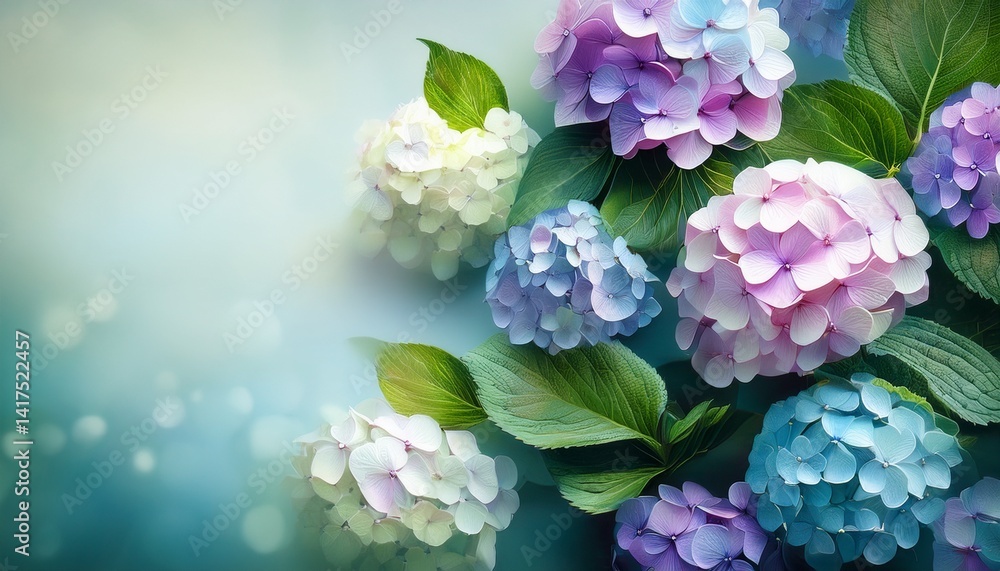 Obraz premium Hydrangea flowers stock eps10