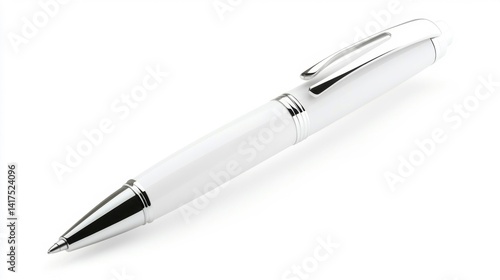 Snow pen mockup on white background isolated design template. Generative AI