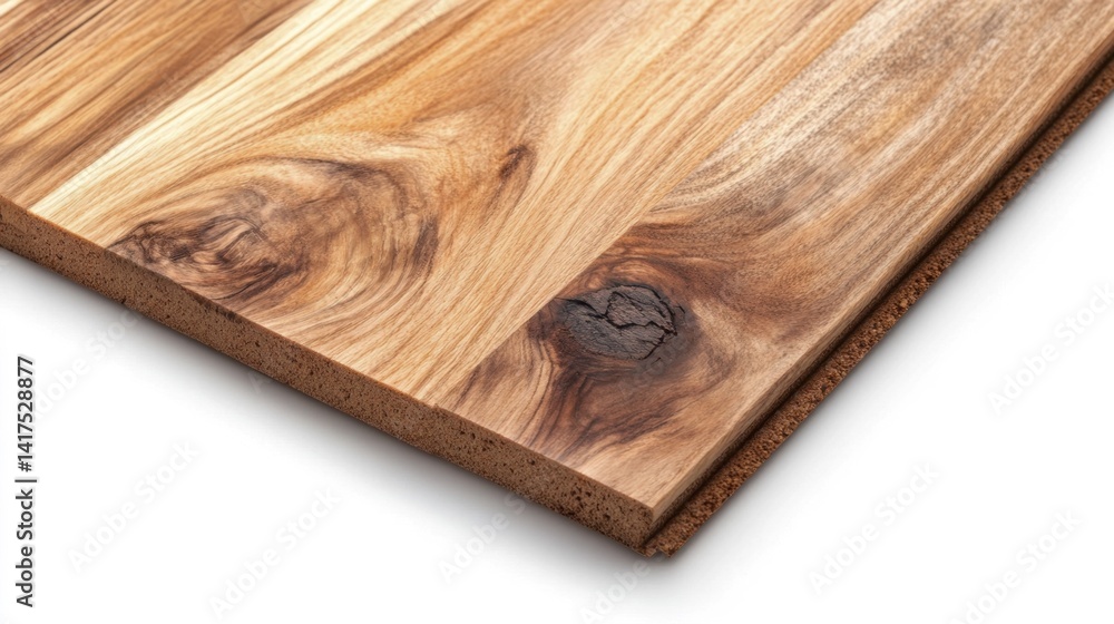Vinyl flooring isolated on white background. Generative AI Vinyl flooring isolated on white background. Generative AI