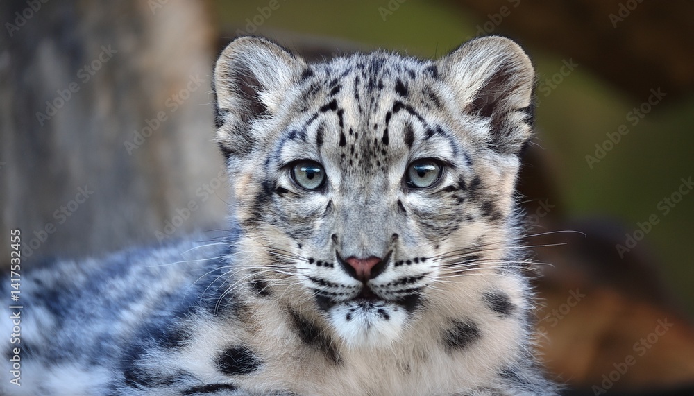 Snow leopard kitten Snow leopard kitten