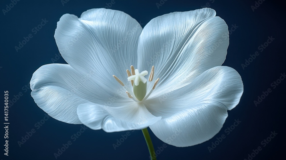 Delicate white tulip close-up Delicate white tulip close-up