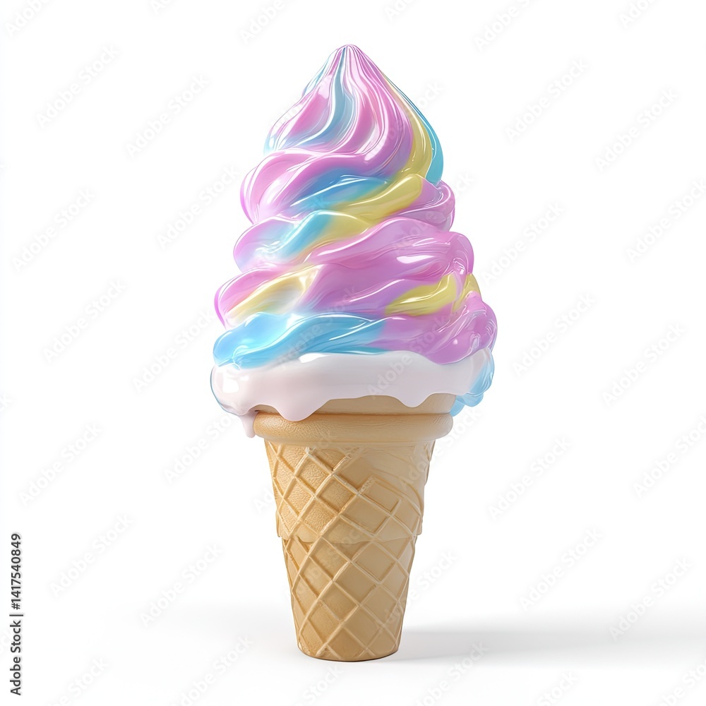 Rainbow Ice Cream Cone Rainbow Ice Cream Cone