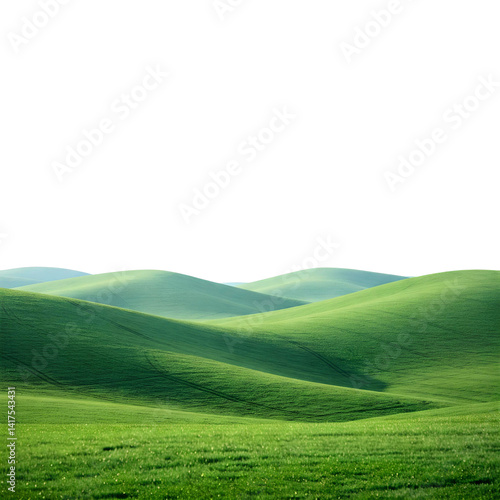 Lush Green Grassy Hills