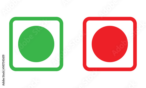 Veg Non-Veg Symbol Vector Illustration. EPS 10