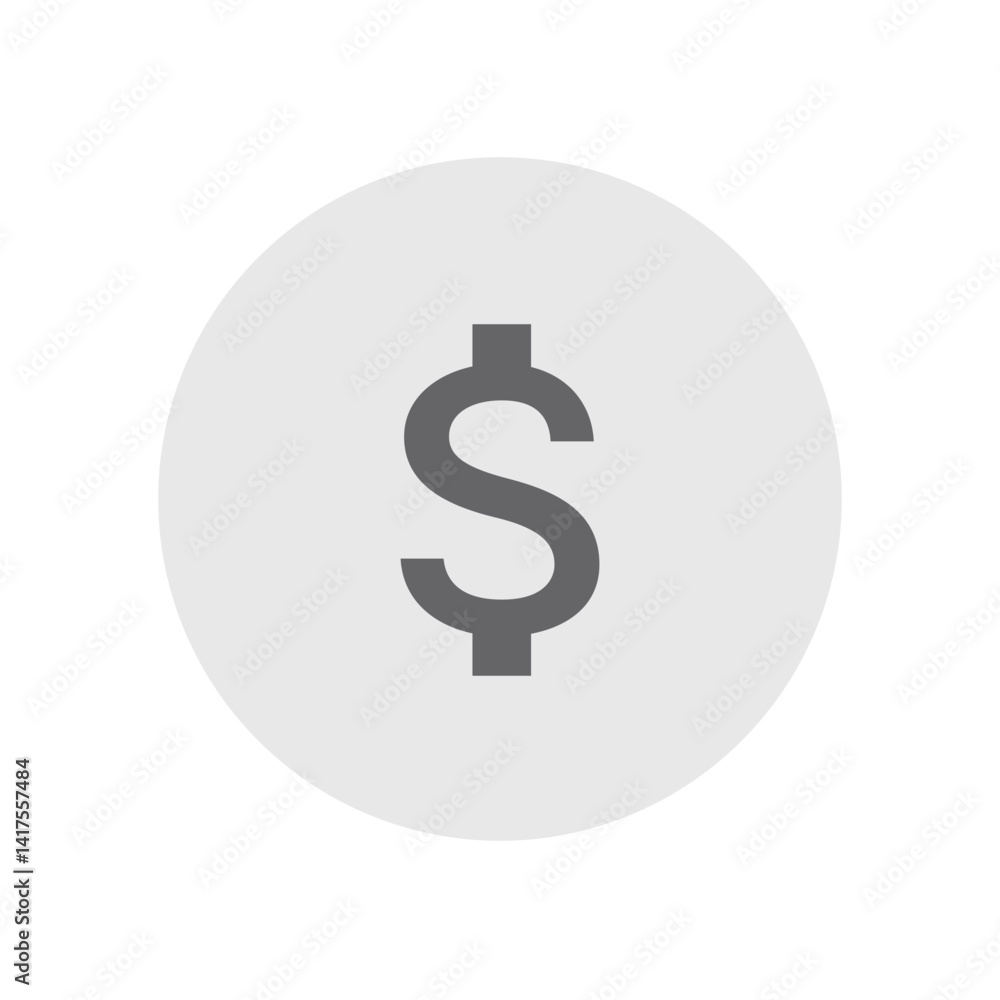 Attach Money Outline Icon Attach Money Outline Icon