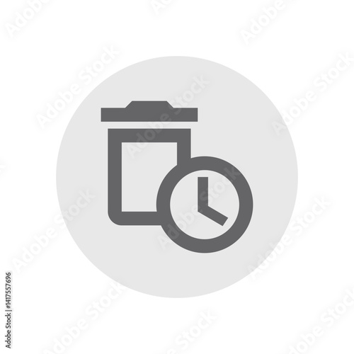 Auto Delete Outline Icon