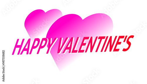 valentine's text element illustration vector