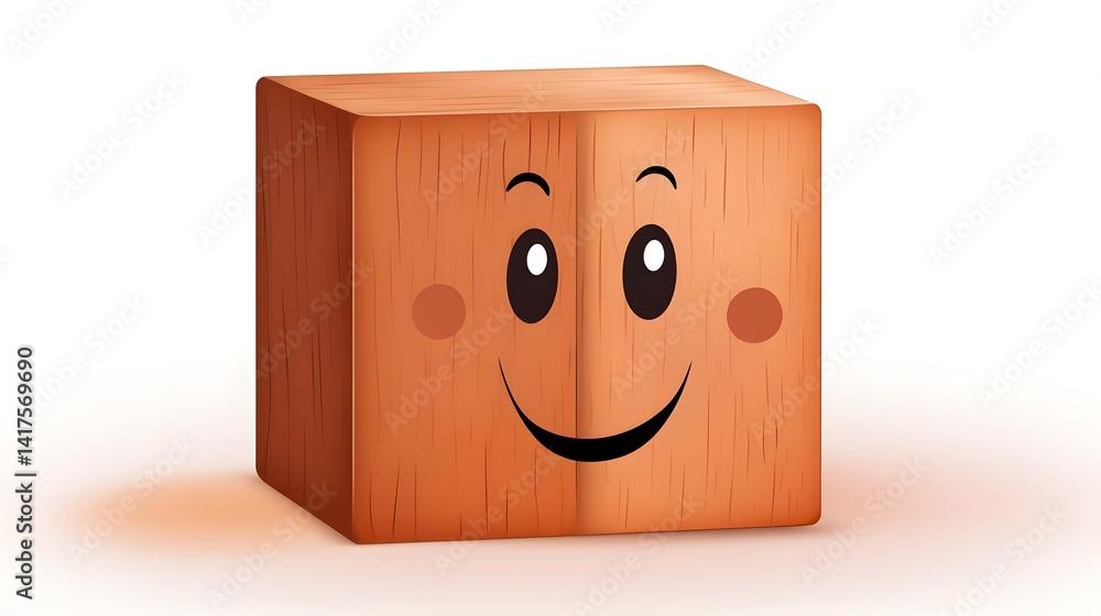Obraz premium High-Quality Wooden Block Toy Car with Exceptional Design for Creative Playtime