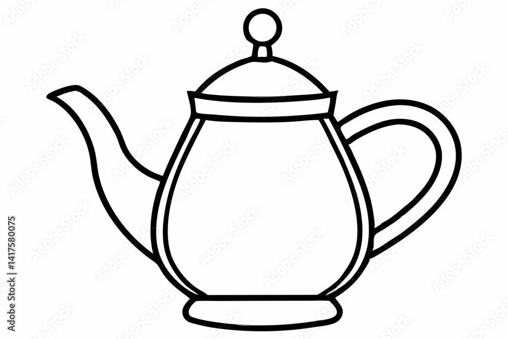 Tea Infuser Line Art Tea Infuser Line Art