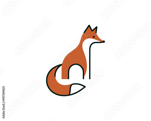 Fox logo design for brand identity
