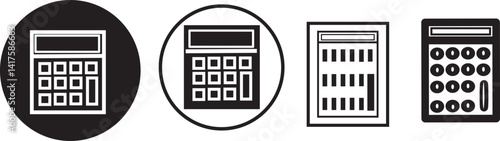Calculator icons set .calculator icon illustration