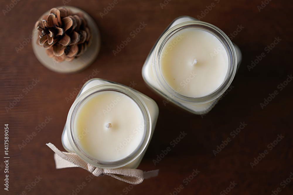 Obraz premium candle glass