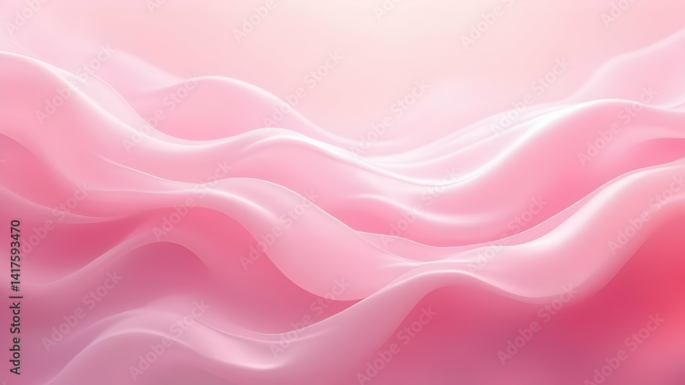 Obraz premium Pink background with a pink wave