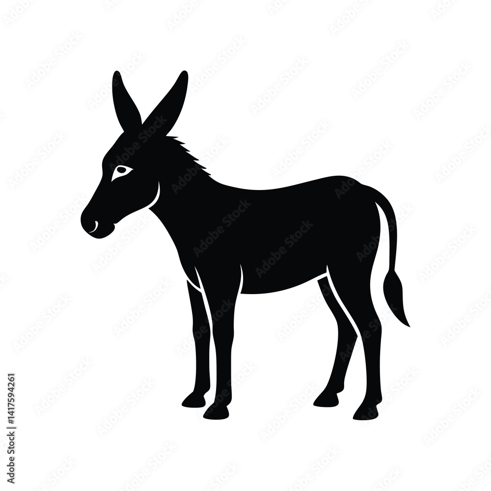 Donkey Silhouette vector illustration, Donkey Silhouette Bundle Donkey Silhouette vector illustration, Donkey Silhouette Bundle