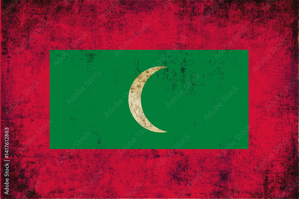grunge maldives maladewa flag