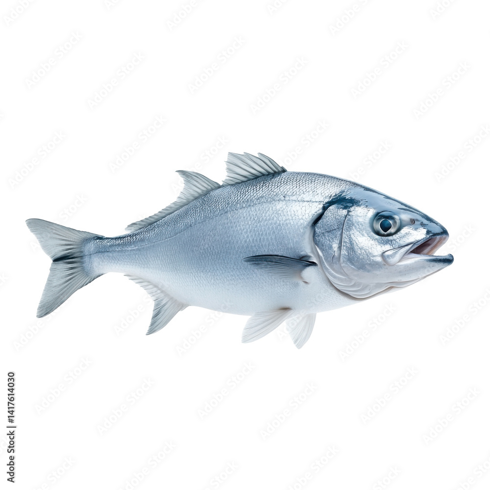 Fresh silver fish isolated on transparent background Fresh silver fish isolated on transparent background