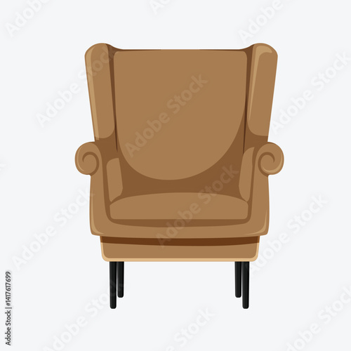 old leather armchair