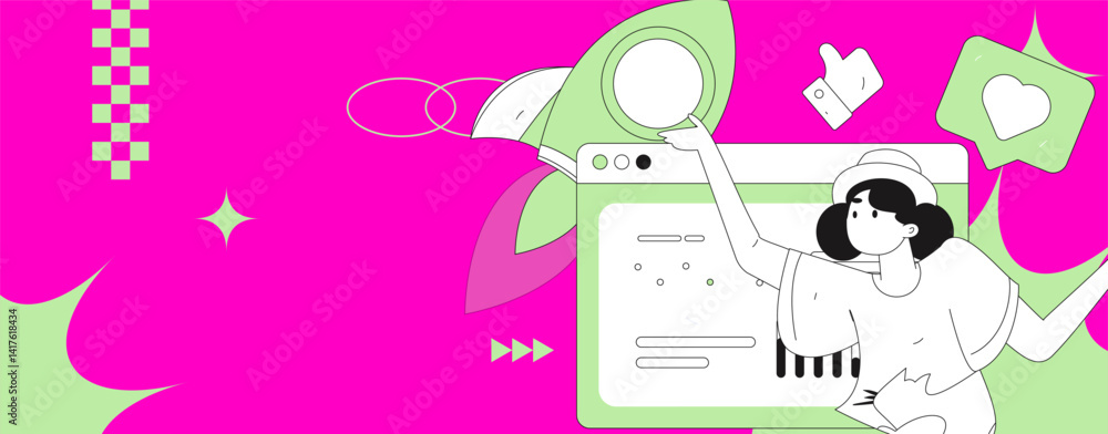 Flat vector illustration of business people operating work scene
Flat vector illustration of business people operating work scene