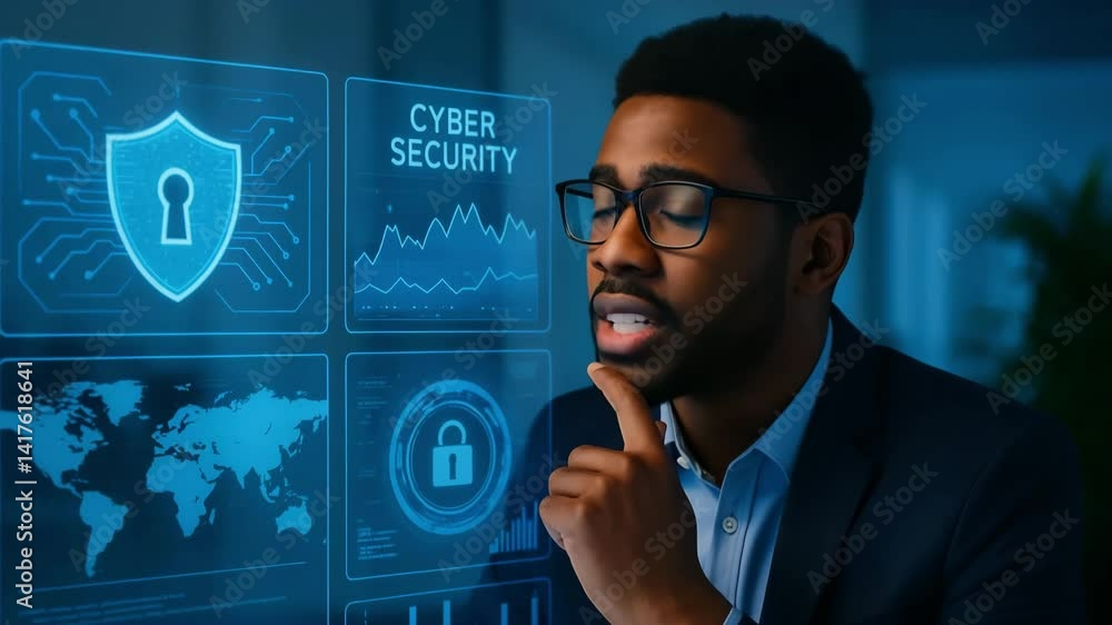 Cyber security insights professional discussion on data protection trends office environment