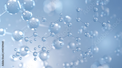 Wallpaper Mural amifloxacin molecular structure 3d, antibiotic structural chemical formula view from a microscope Torontodigital.ca