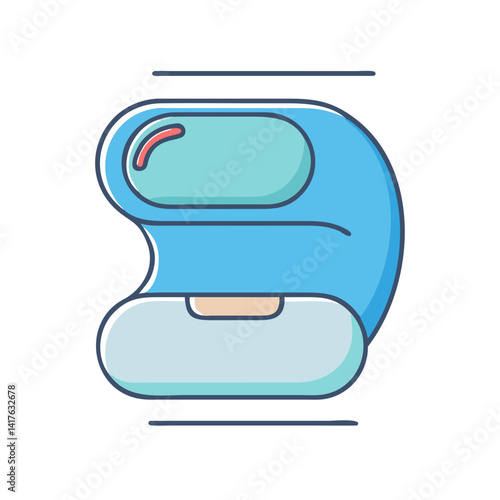 Stylish Light Blue Scale Design with an Elegant Round Shape Illustration