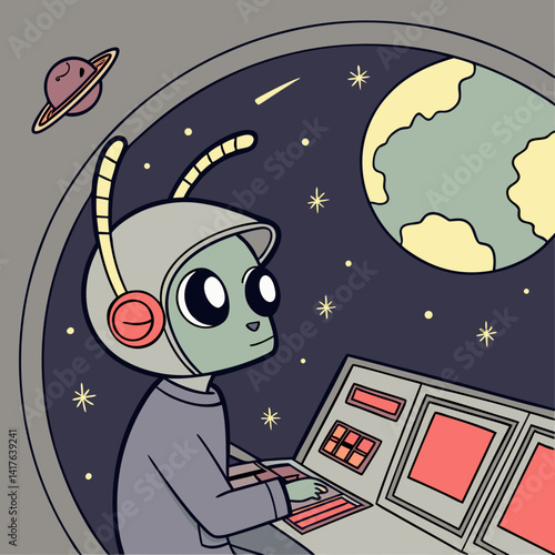 Alien Hacker Controlling Satellites From Afar