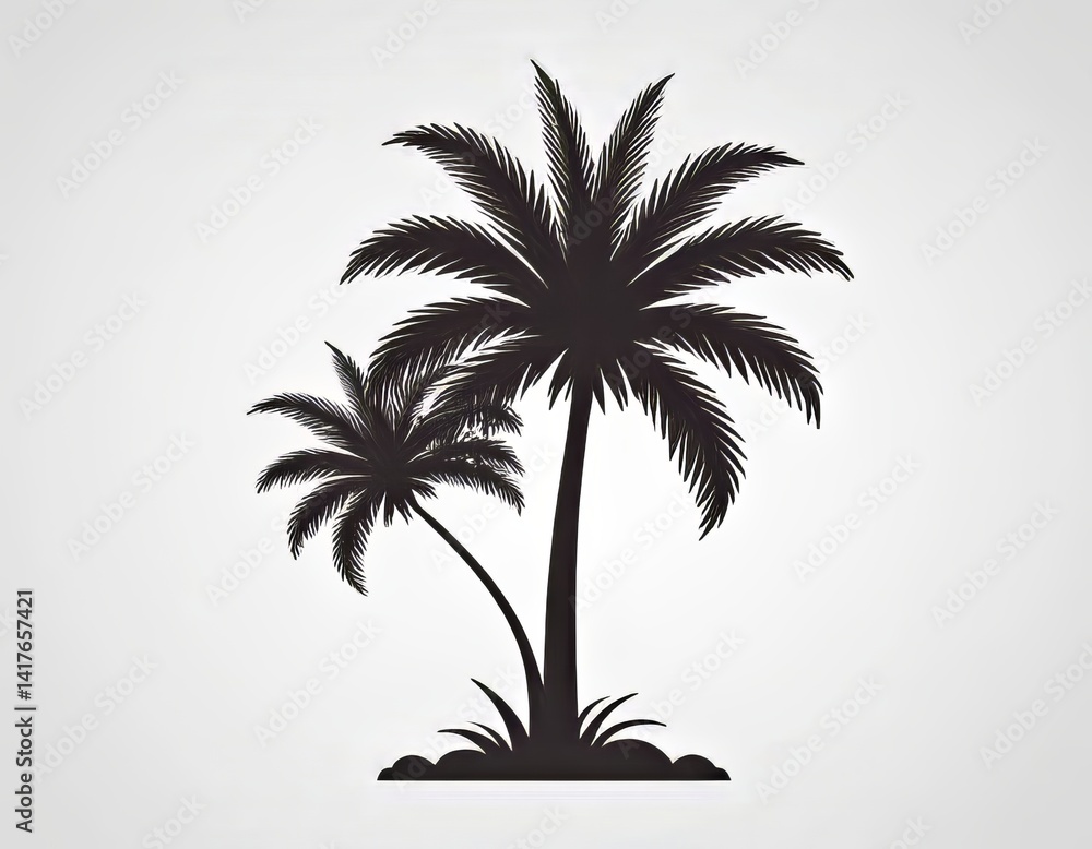 Fototapeta premium icono de palmera